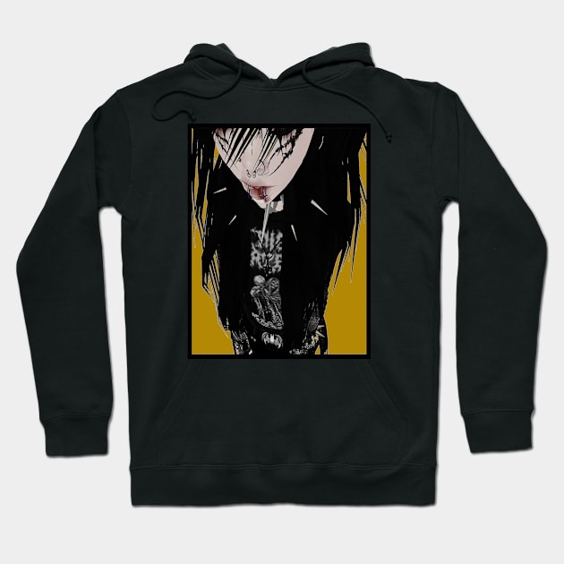 Punk chick Hoodie by Evidence of the Machine